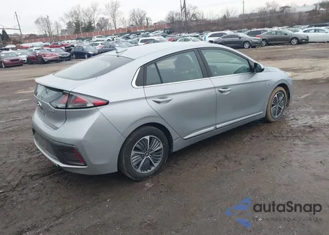 2020 Hyundai Ioniq Plug-In Hybrid Sel z USA, uszkodzony, nr VIN KMHC75LDXLU199913
